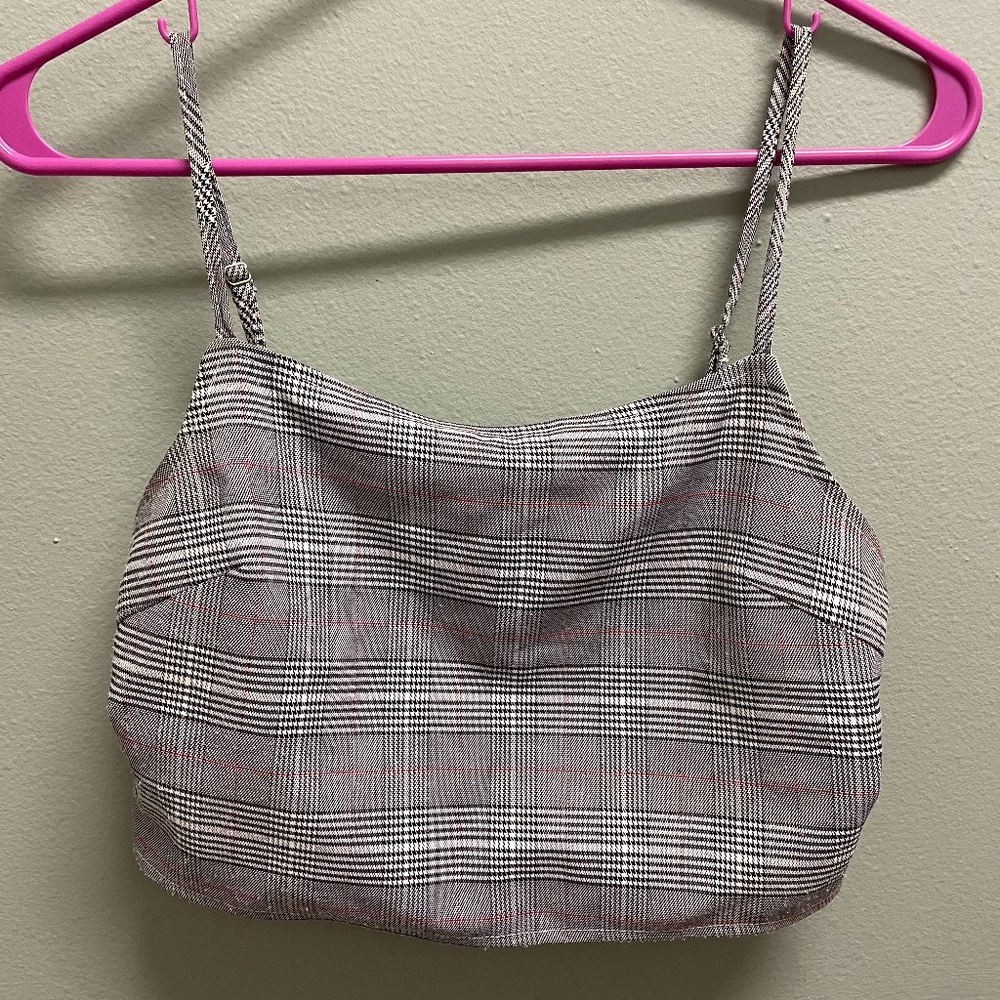Plaid crop tank from LF